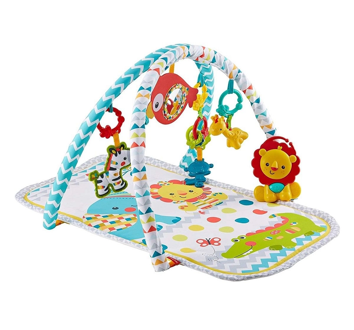 Fisher Price Colourful Carnival 3-In-1 Musical Activity Gym (Multi Color) Baby Gear for Kids age 12M+ 
