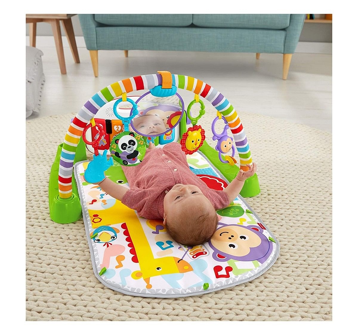 Fisher Price Deluxe Kick And Play Piano Gym Baby Gear for Kids age 6M+ 