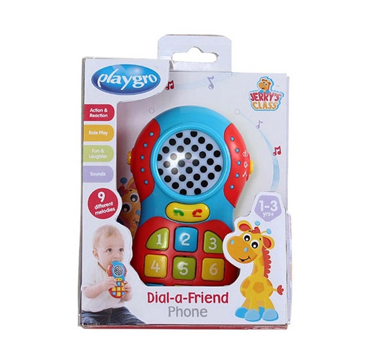 Playgro Dial-A-Friend Phone Learning Toys for Kids age 12M+ 