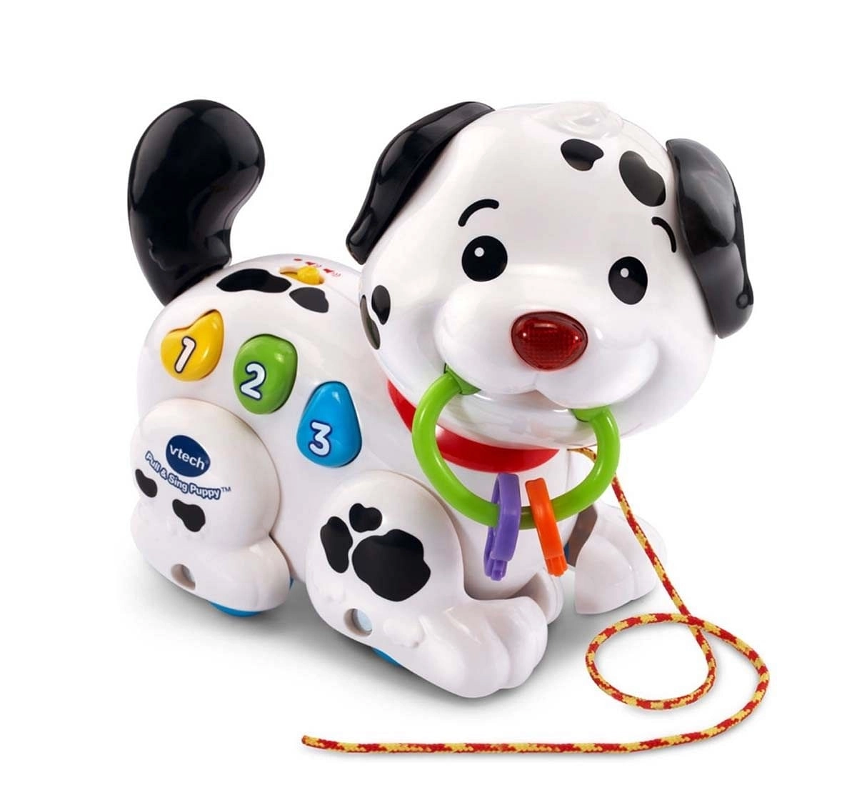 Vtech Pull Along White Puppy Pal Early Learner Toys for Kids age 12M+