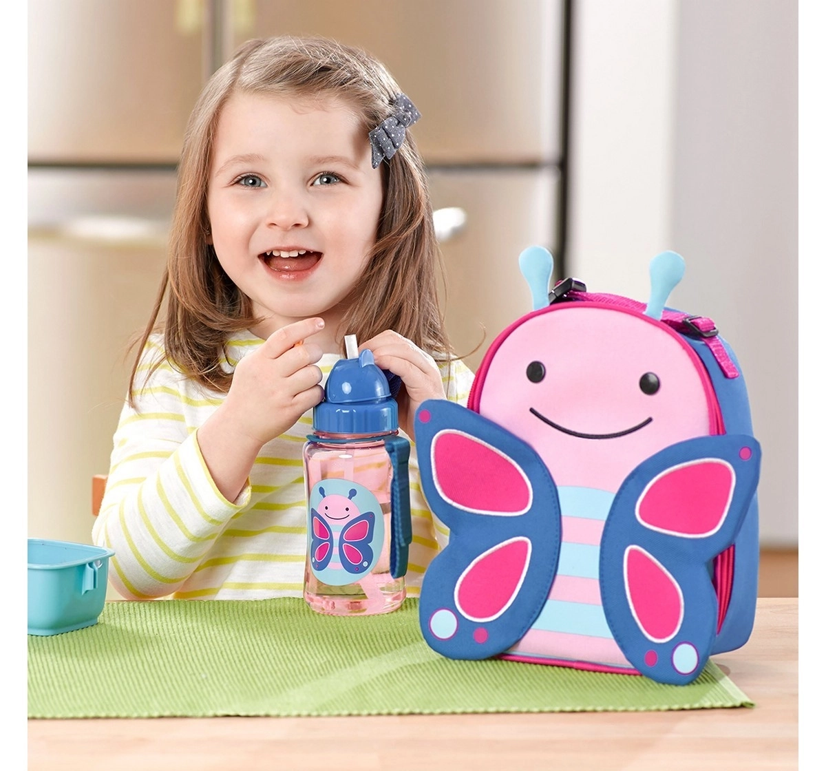 Skip Hop Zoo Lunchie Insulated Kids Lunch Butterfly 3Y+, Multicolour