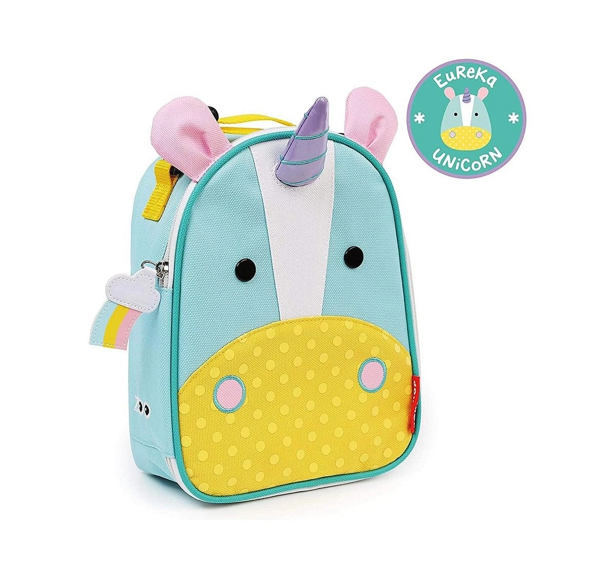 Skip Hop Zoo Insulated Waterproof Lunch Carry Bag -  Unicorn New Born for Kids age 3Y+ 