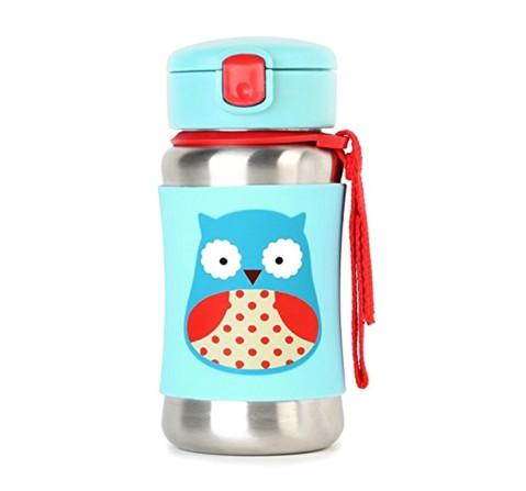 Skip Hop Zoo Stainless Steel Sports Bottle Owl 3Y+, Multicolour