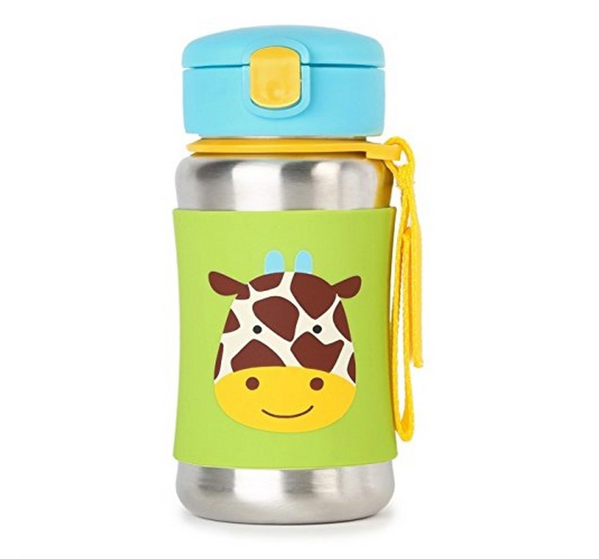 Skip Hop Zoo Stainless Steel Sports Bottle Giraffe 3Y+, Multicolour