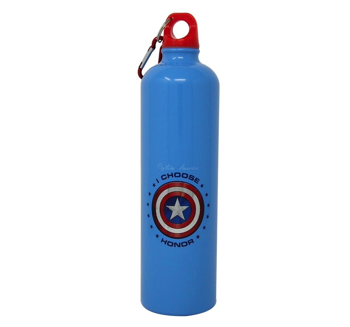 Captain America Shield Stainless Steel Sipper Water Bottle 750Ml Blue 5Y+