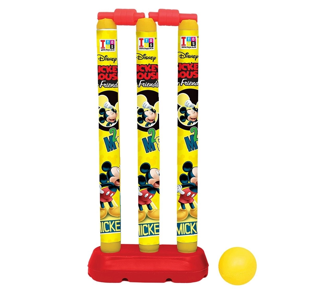 IToys Disney Cricket Set Assorted Medium, Unisex, 2Y+ (Multicolor)