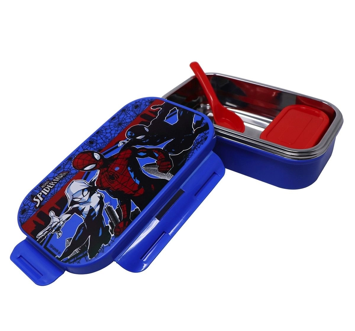 Marvel Spiderman Character Lunch Box Blue 5Y+