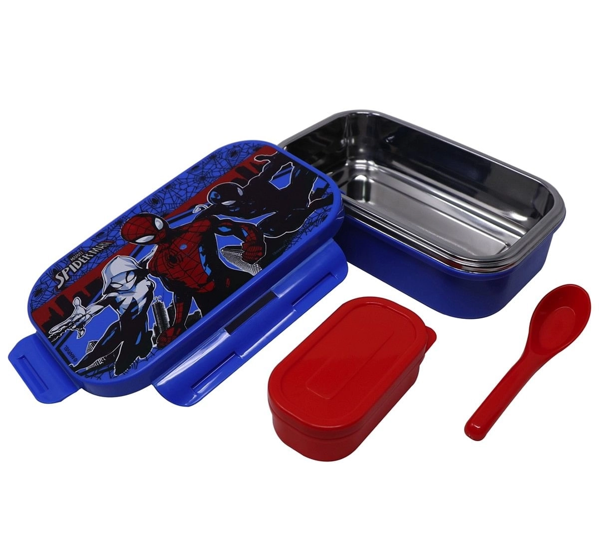 Marvel Spiderman Character Lunch Box Blue 5Y+