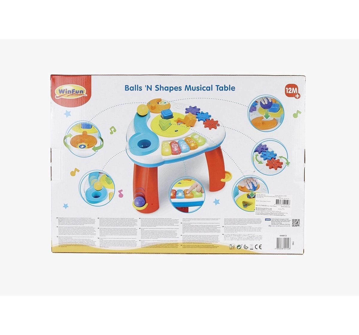 Winfun Balls 'N Shapes Musical Table Baby Gear for Kids age 12M+ 