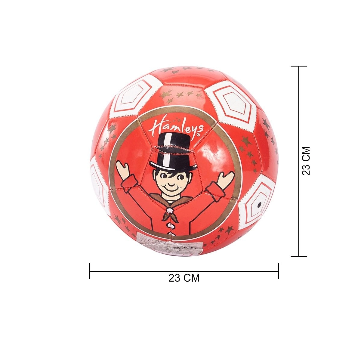 Hamleys Football Large Ball Sports & Accessories for Kids age 3Y+ (Red)