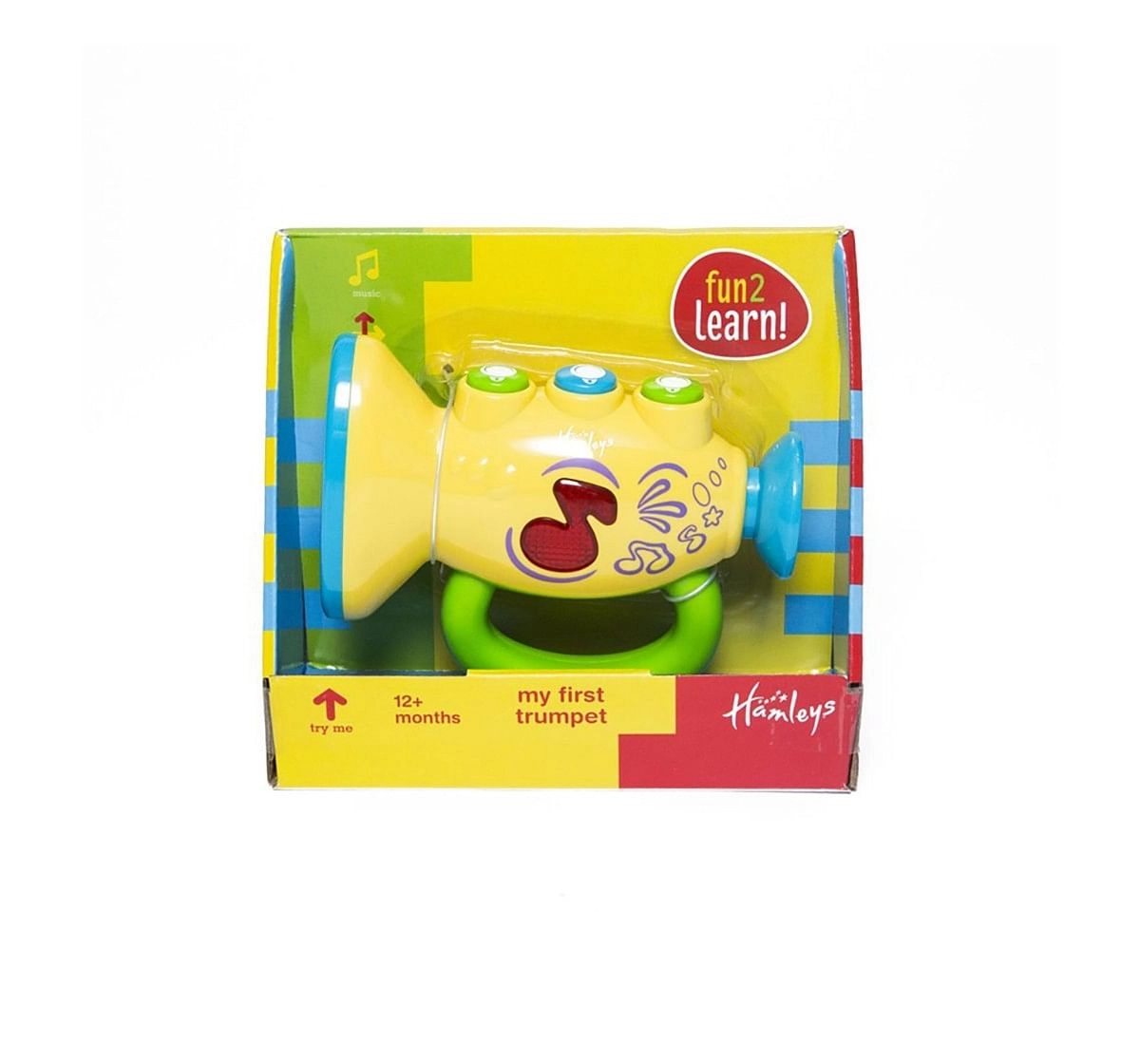 Hamleys  My First Trumpet  Learning Toys for Kids age 12M+ (Yellow)