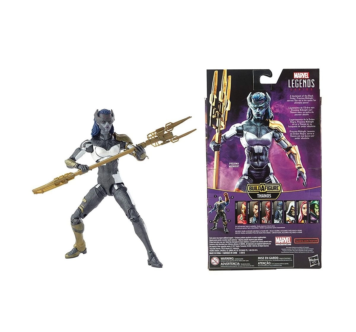 Marvel Legends Series - Proxima Midnight (6 Inch) (Multi Color) Action Figures for Kids age 3Y+ 