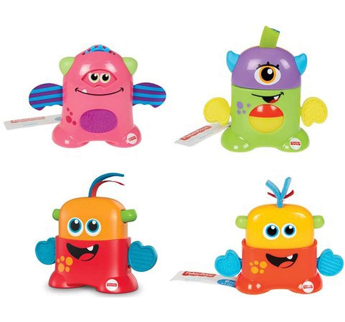 Fisher Price Tote - Along Monster Early Learner Toys for Kids age 6M+, Assorted