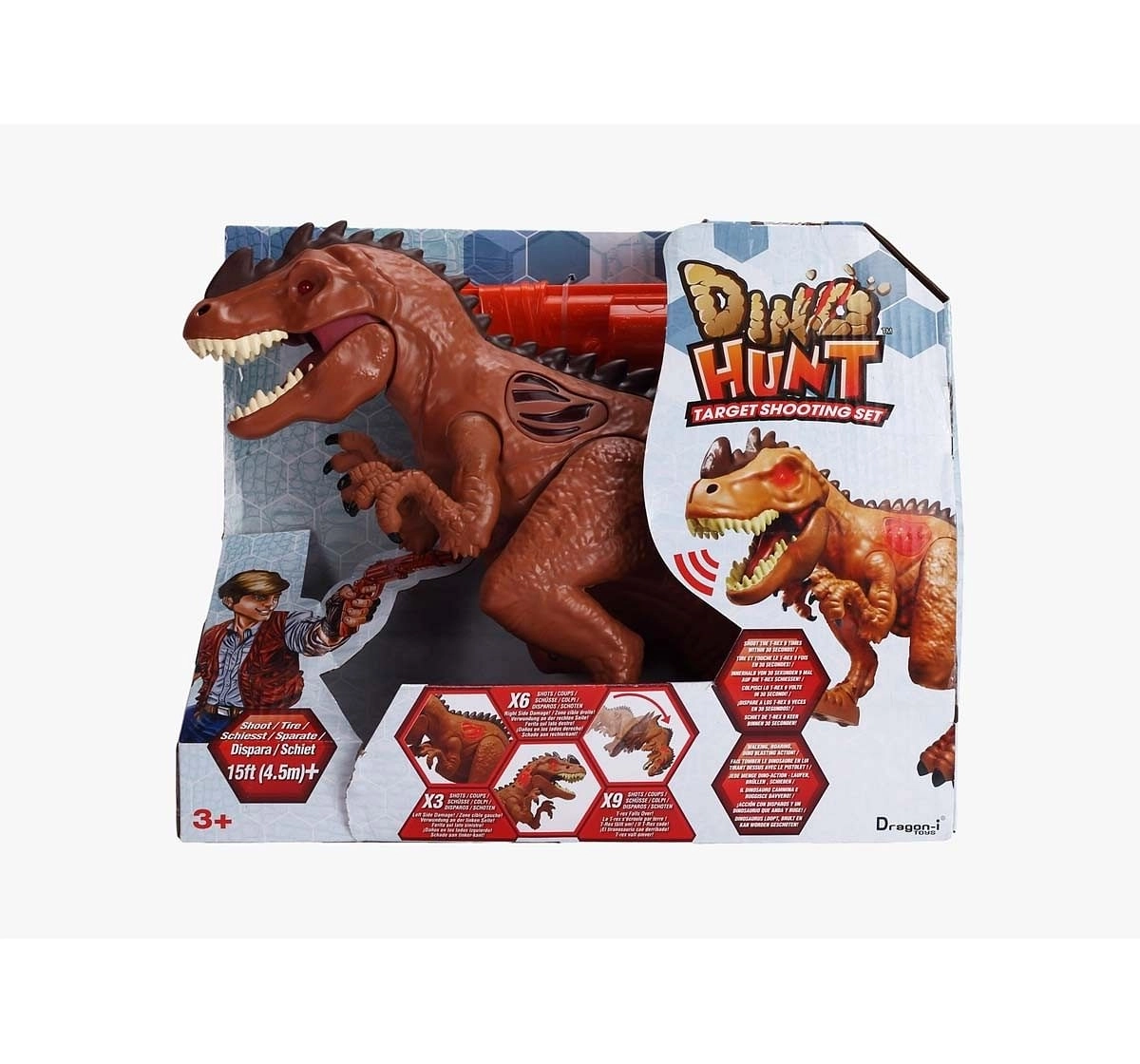 Dragon I Brown Dino Hunt Robotics for Kids age 3Y+