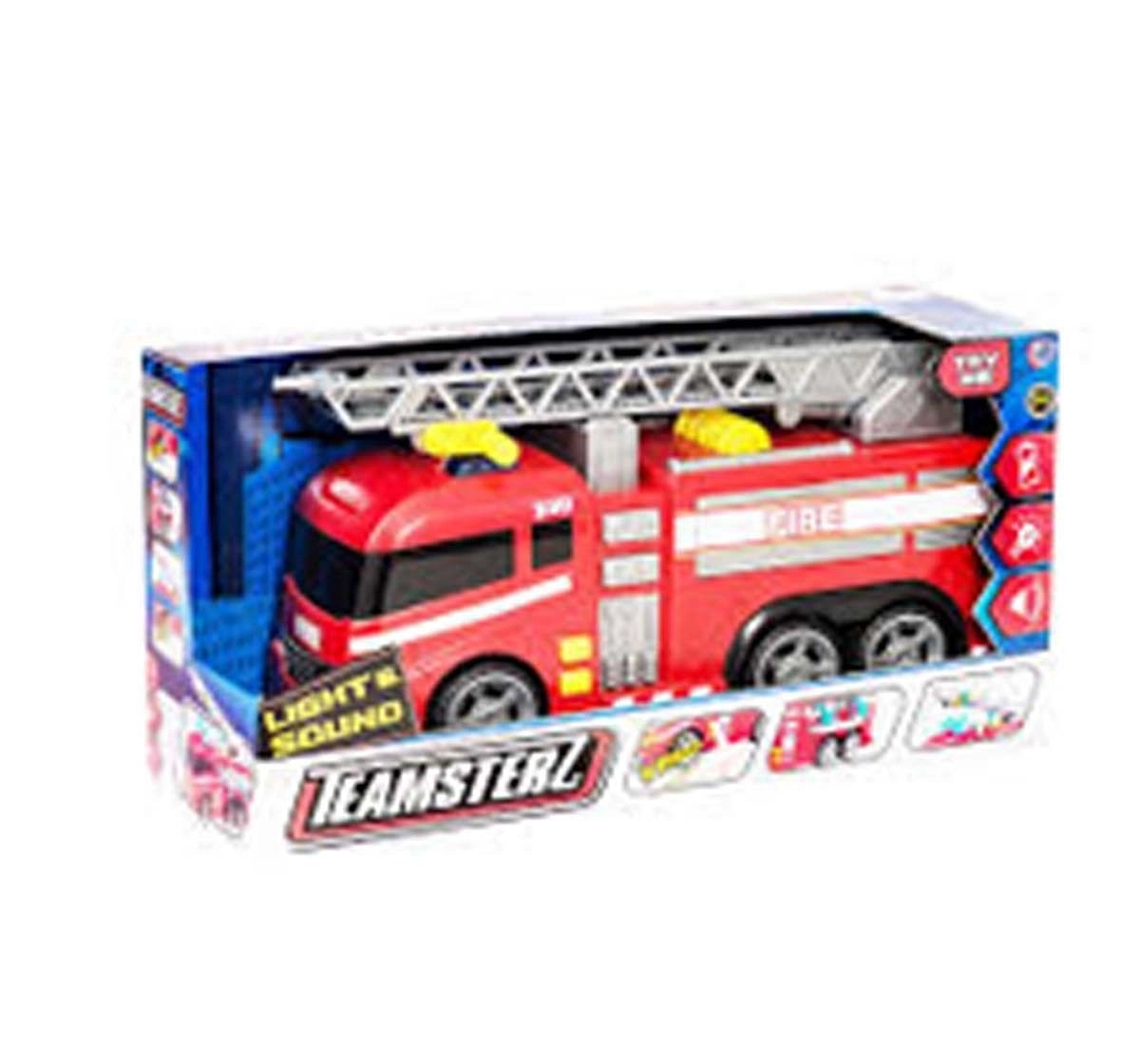 Teamsterz Light & Sound Fire Engine- Red Vehicles for Kids age 3Y+ 