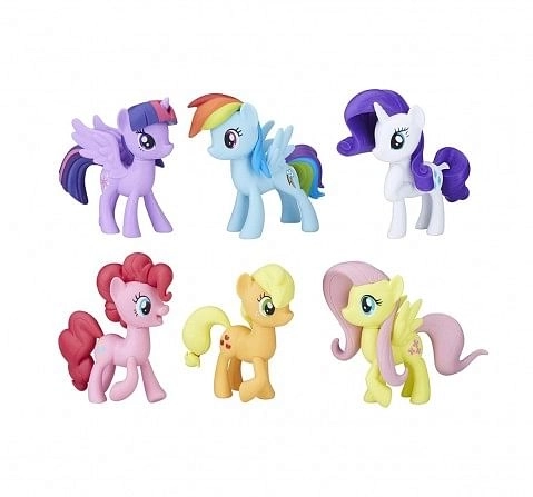 Shop My Little Pony Toys Meet The Mane 6 Ponies Collection Collectible ...