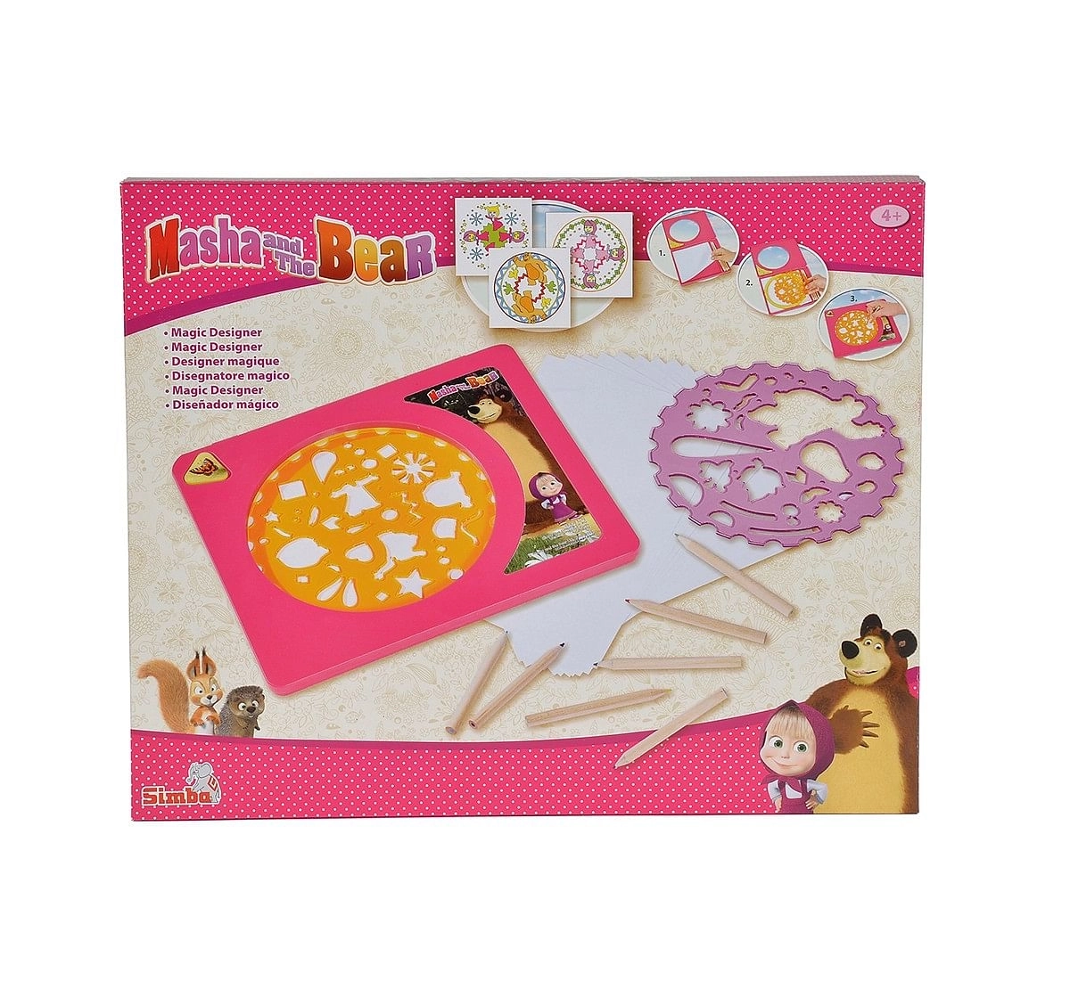 Simba - Masha Magic Designer DIY Art & Craft Kits for Kids age 4Y+ (Pink)