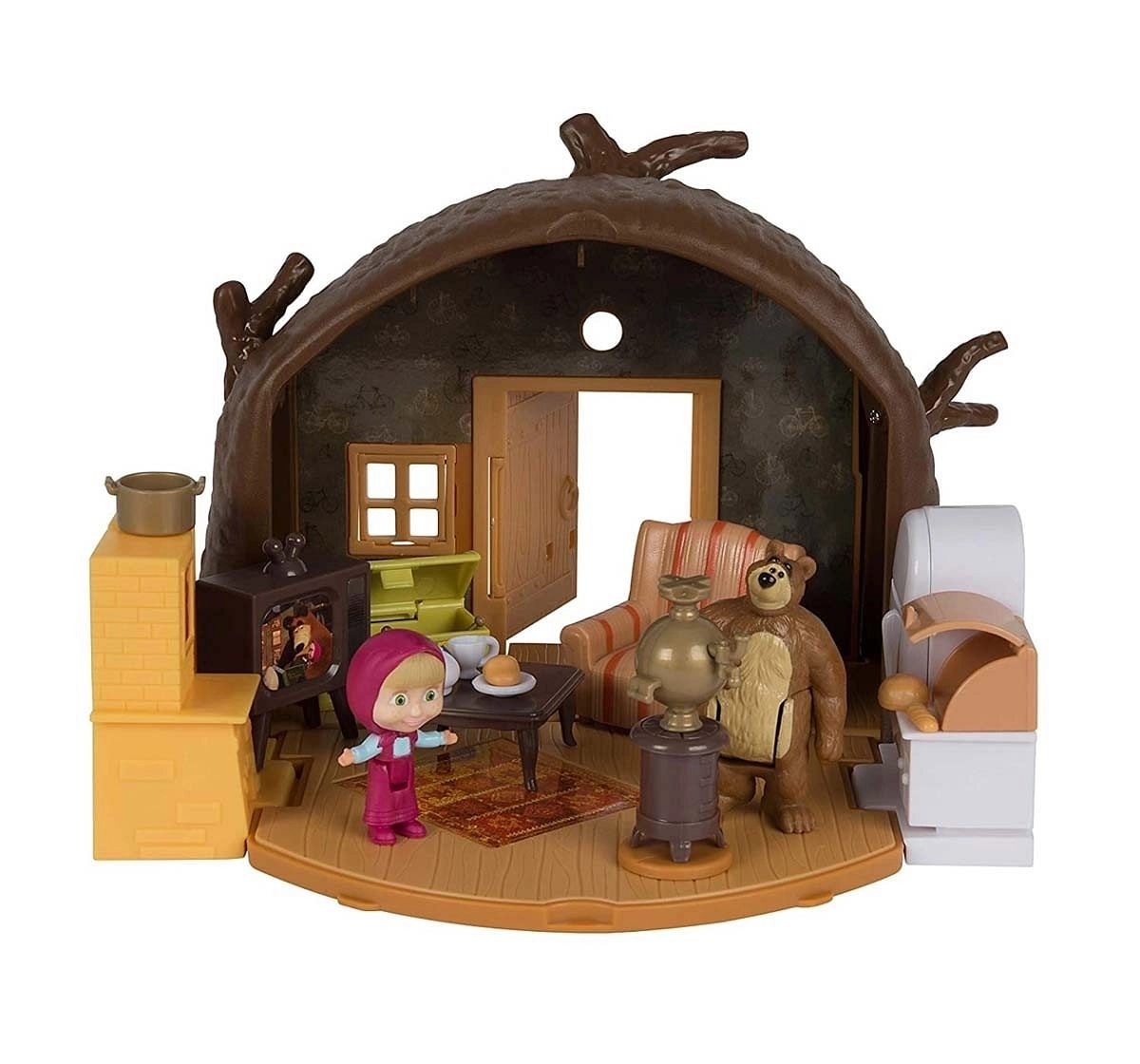 Masha And The Bear House Doll House & Accessories for Kids, 3Y+ 