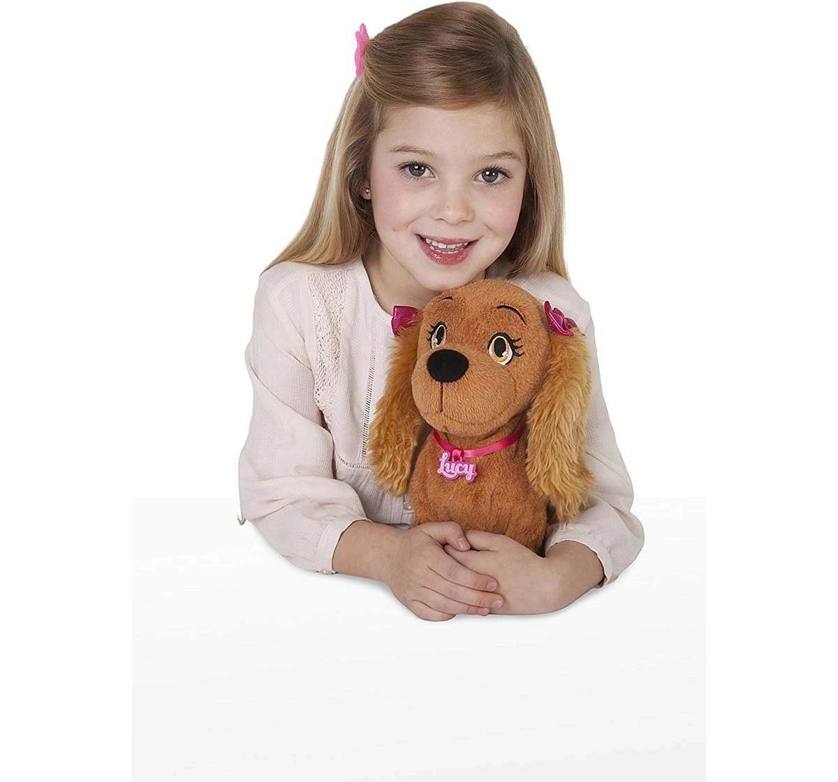 IMC Lucy Sing & Dance, Brown Interactive Soft Toys for Kids age 3Y+ - 30 Cm 