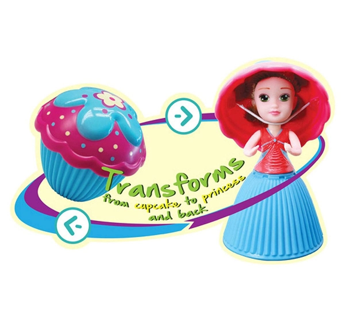Cupcake Surprise Mini Doll Pack 3 Pieces  Collectible Dolls for Girls age 3Y+ (Assorted Colors)