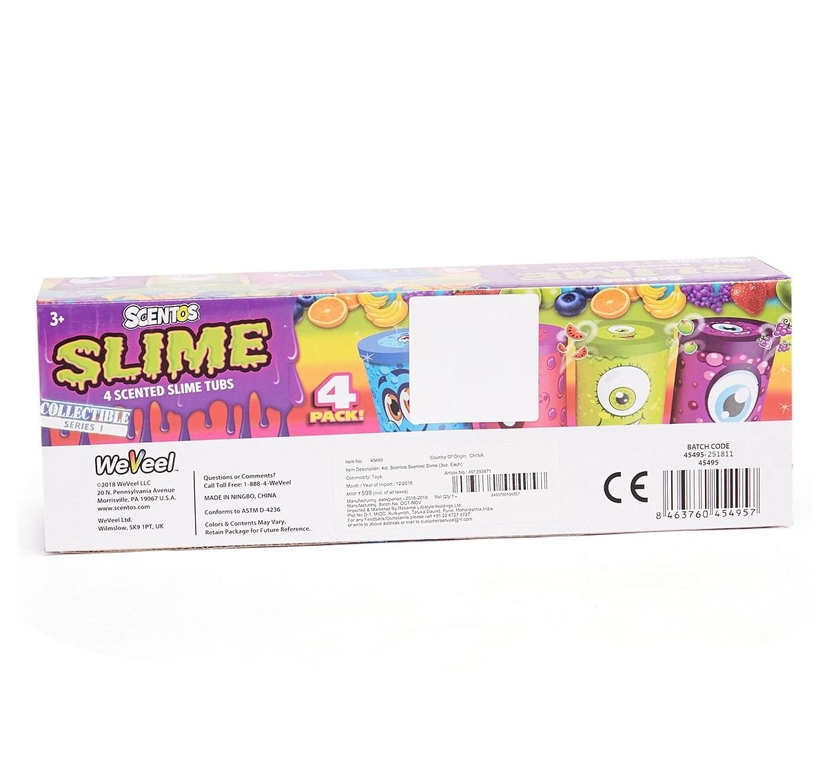 Scentos Scented Slime 3Oz Each  Science Kits for Kids age 3Y+ 