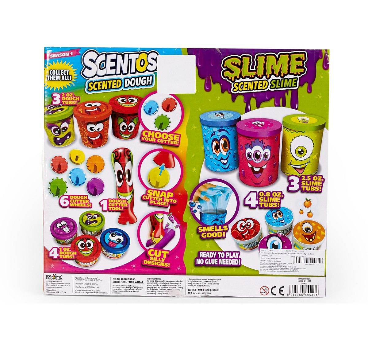 Scentos Slime & Dough 21 Pcs Set Clay for Kids age 3Y+ 