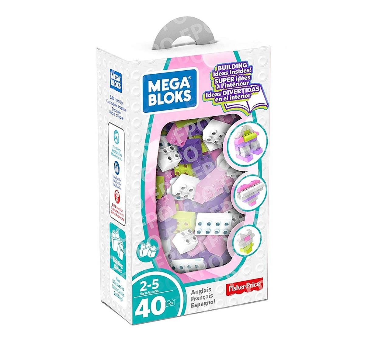 Mega Blocks I Can Build Small Box Girl Toddler Blocks for Kids age 24M+, Assorted
