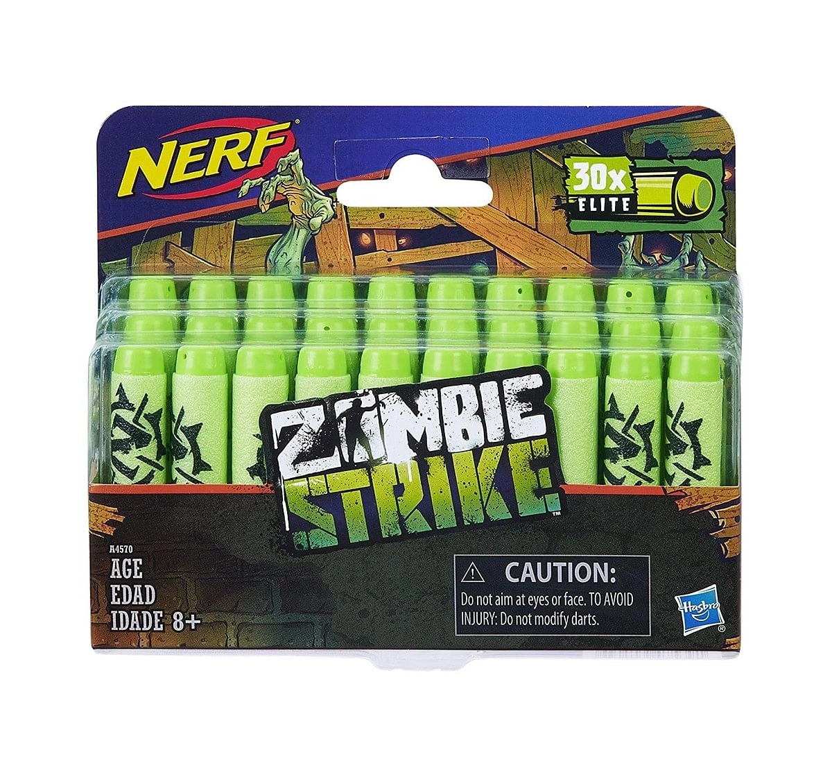 Nerf Official 30 Dart Zombie Strike Refill Pack age 8Y+ 