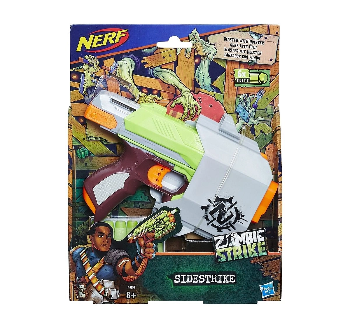 Nerf Zombie Strike Sidestrike Blasters for age 8Y+ 