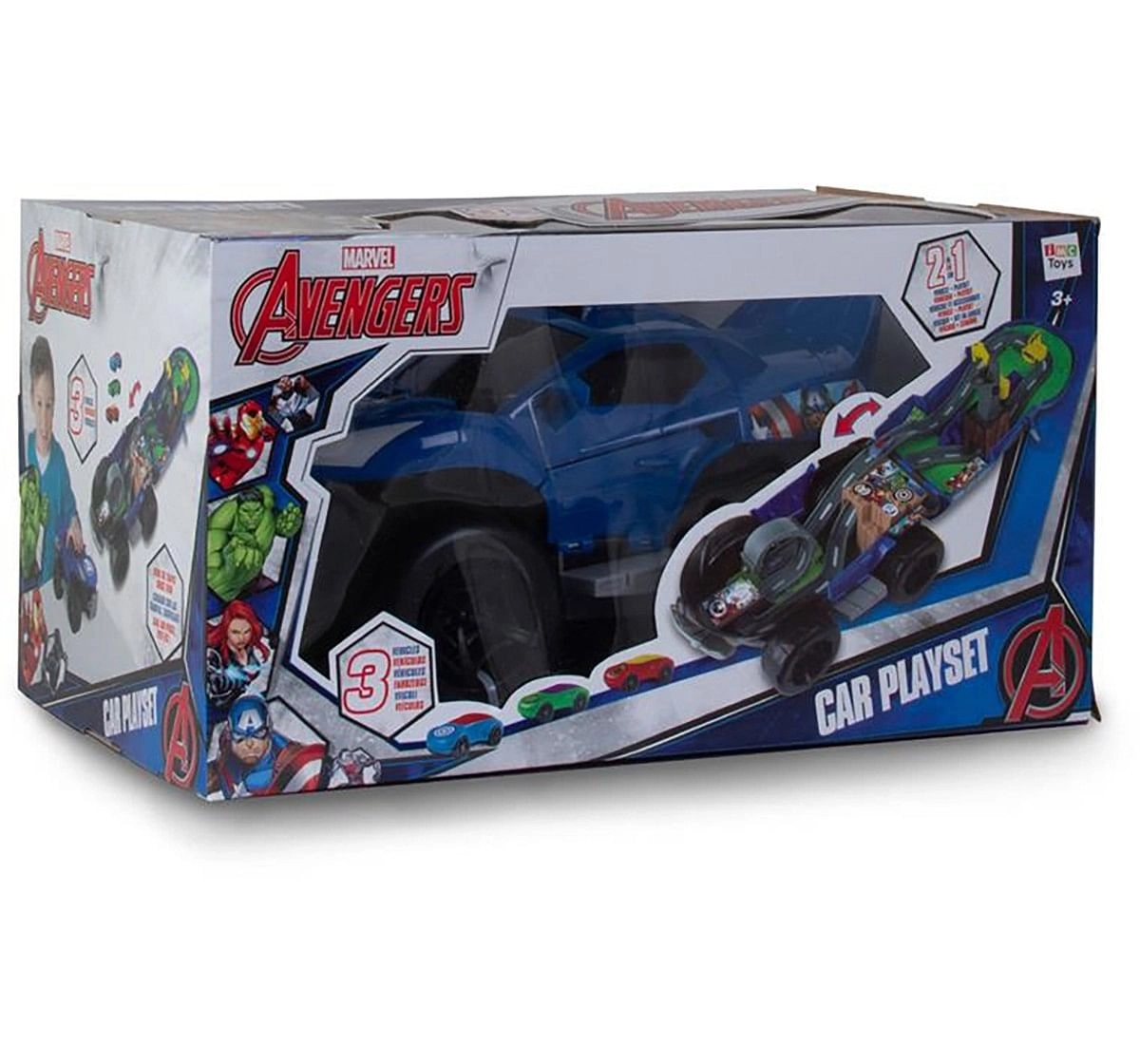 Marvel Avengers Car Set-Blue Vehicles for Kids age 3Y+ (Blue)