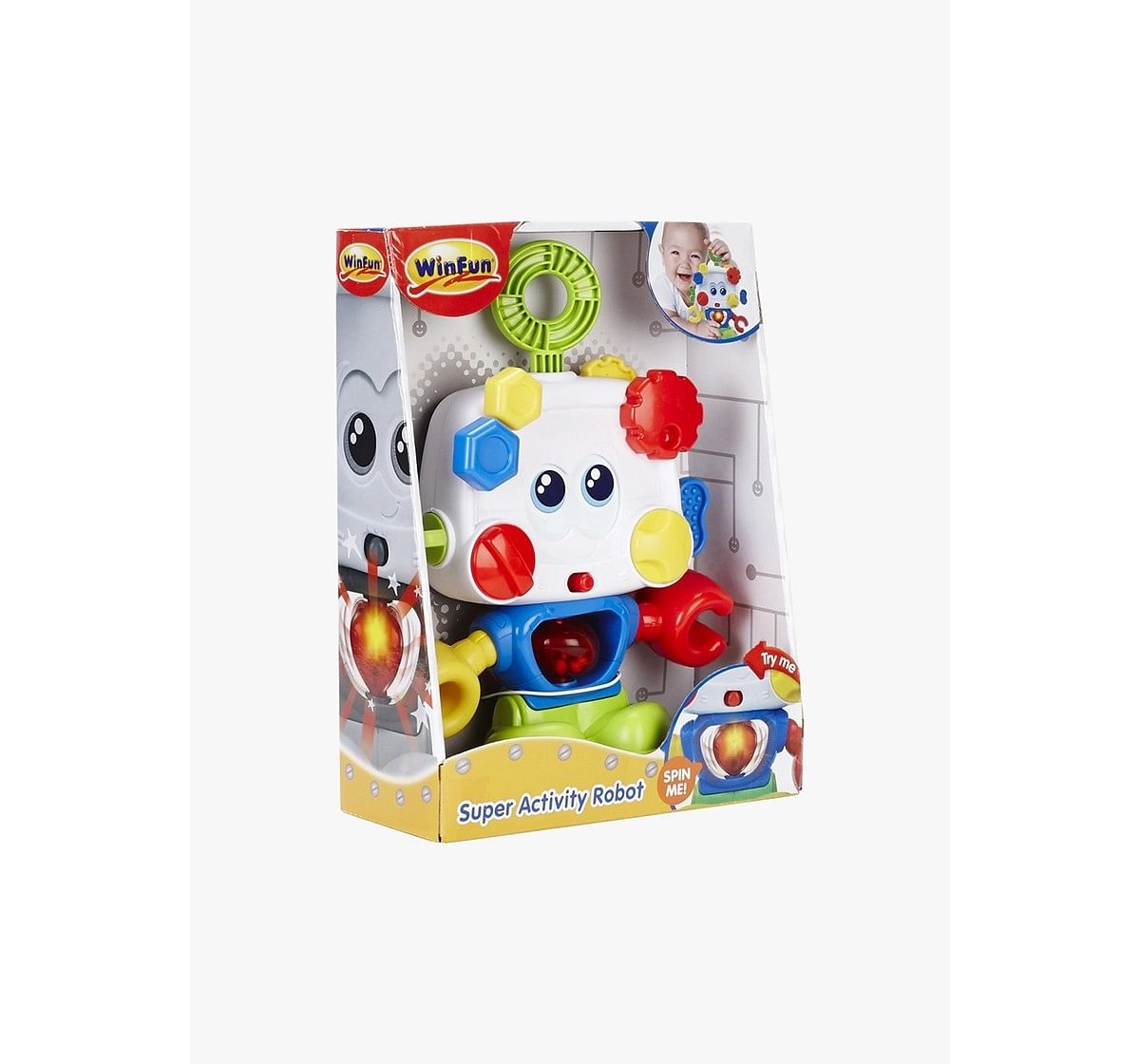 Winfun Super Activity Robot Learning Toys for Kids age 9M+ (White)