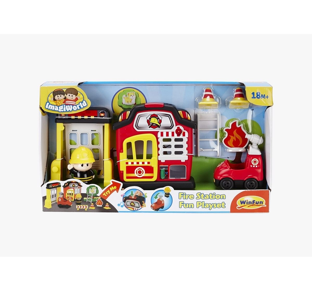 Winfun Fire Station Fun Playset Learning Toys for Kids age 18M + 