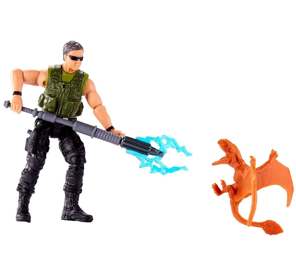 Jurassic World Action Products Mercenary Tranquilizer Action Figures for Kids age 4Y+, Assorted