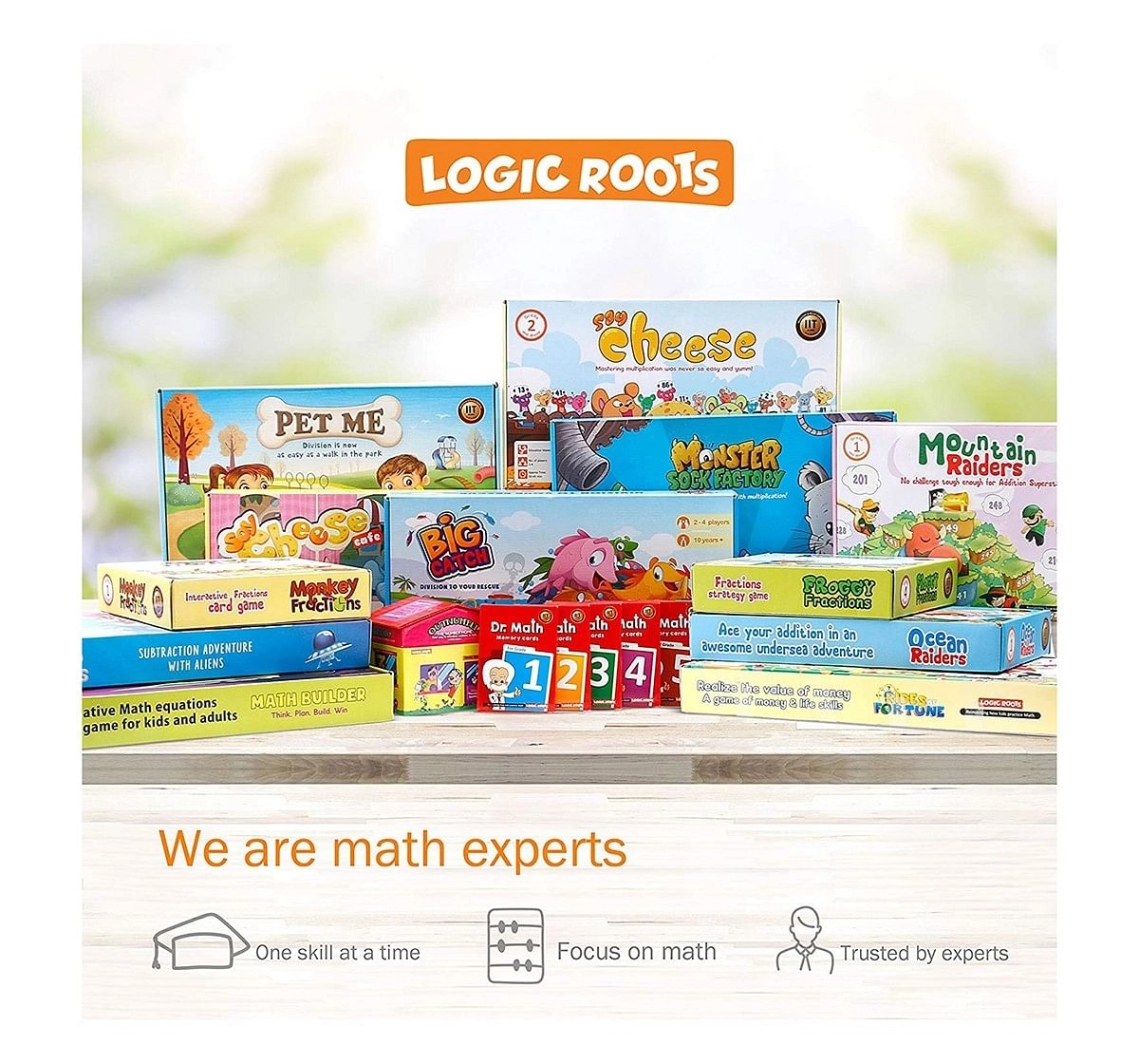 Logic Roots Cloud Hopper Addition & Subraction Game Games for Kids age 6Y+ 