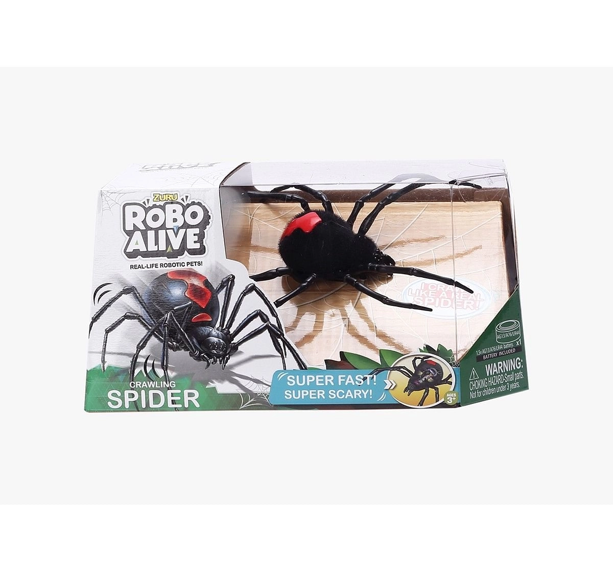 Zuru Robo Alive Creepy Spider Robotics for Kids age 3Y+ (Black)