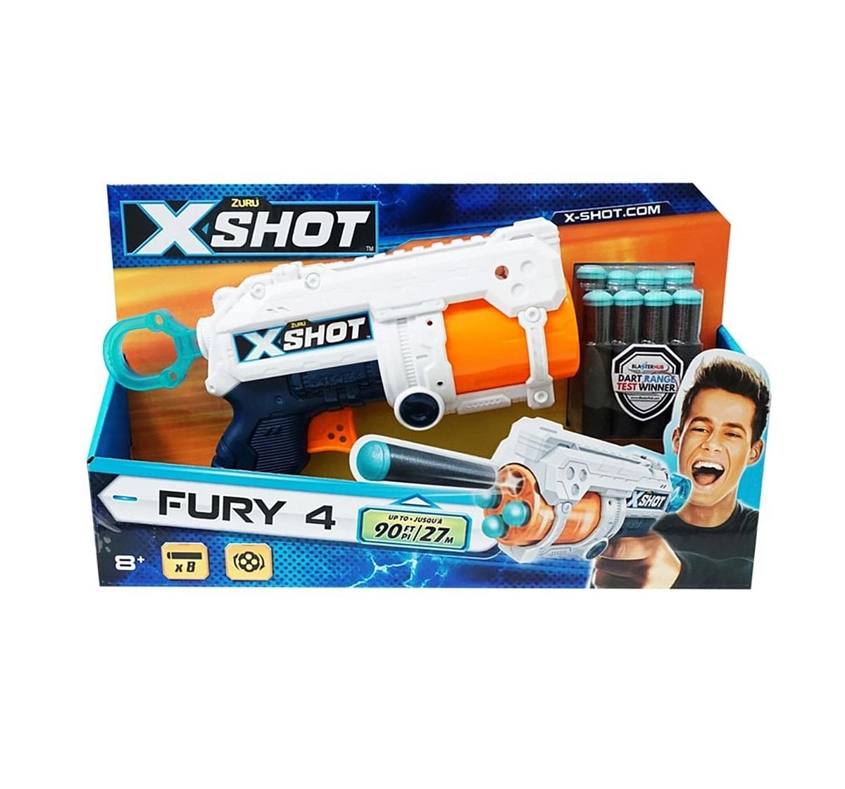 X-Shot Excel Fury Dart Blasters for Kids age 8Y+ 