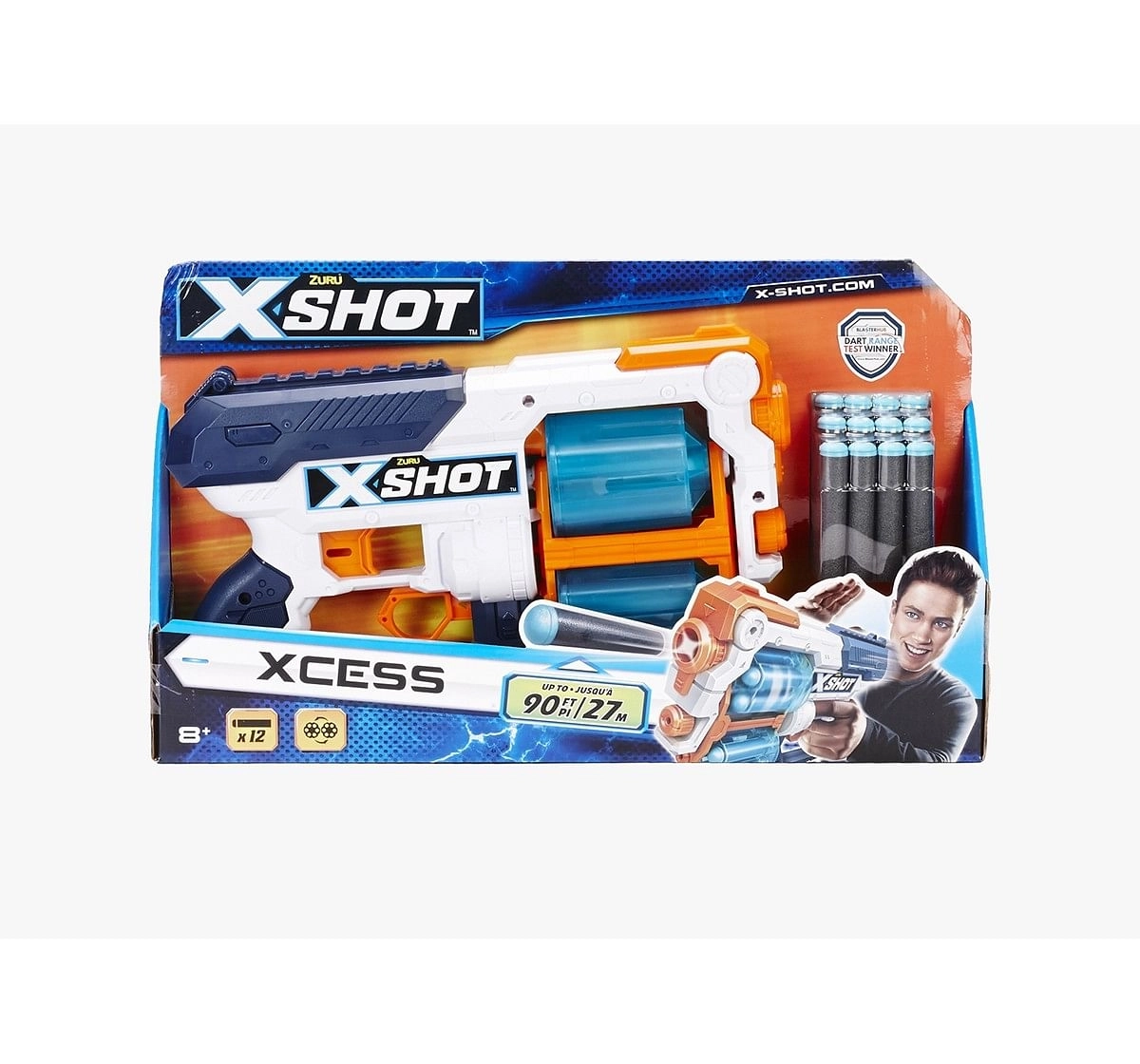 X-Shot Excel Plastic Xcess Tk 12 Blasters for Kids age 8Y+