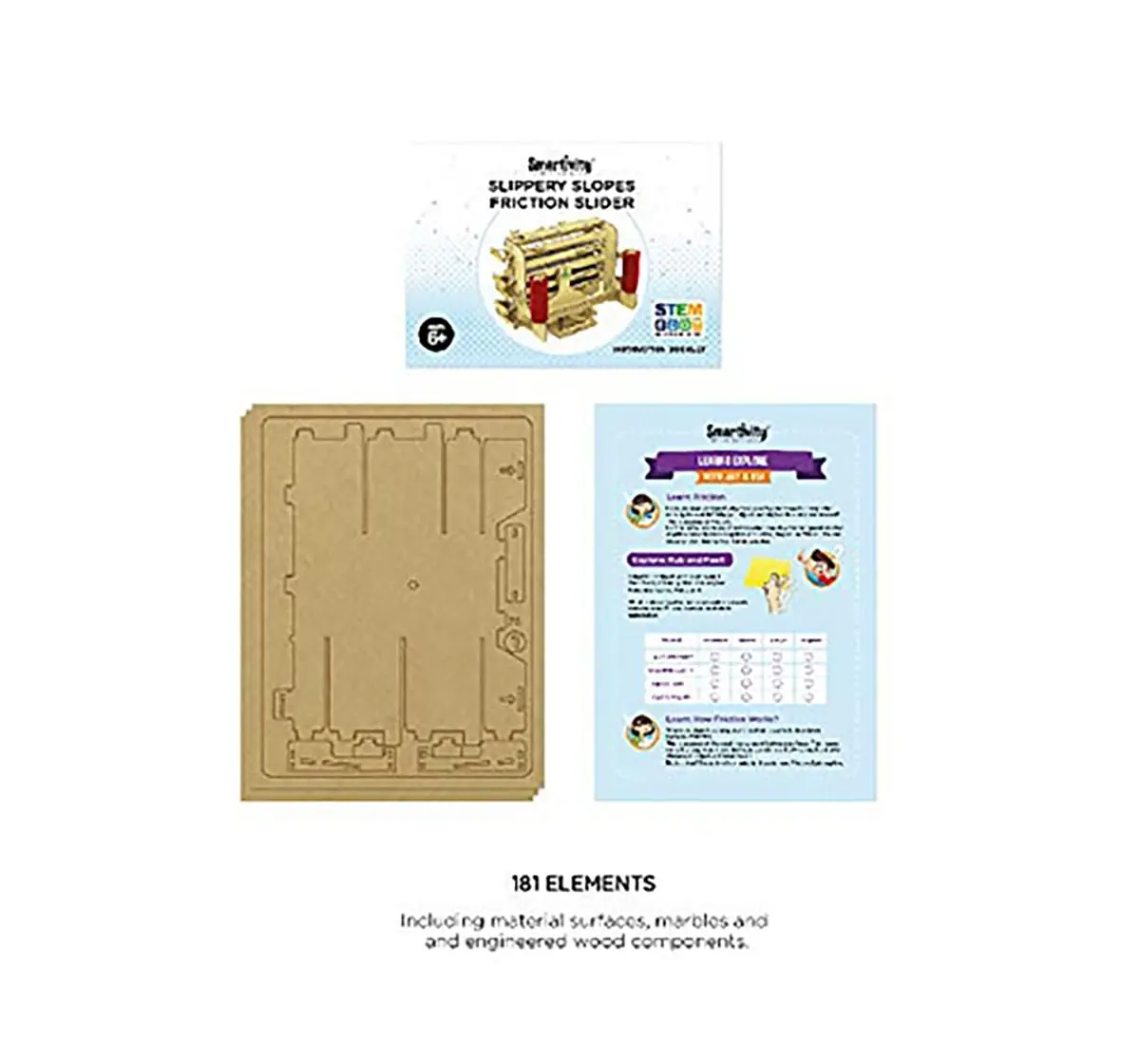 Smartivity Slippery Slopes Friction Slider : Stem, Learning, Educational and Construction Activity Toy Gift for Kids age 6Y+  (Multi-Color)