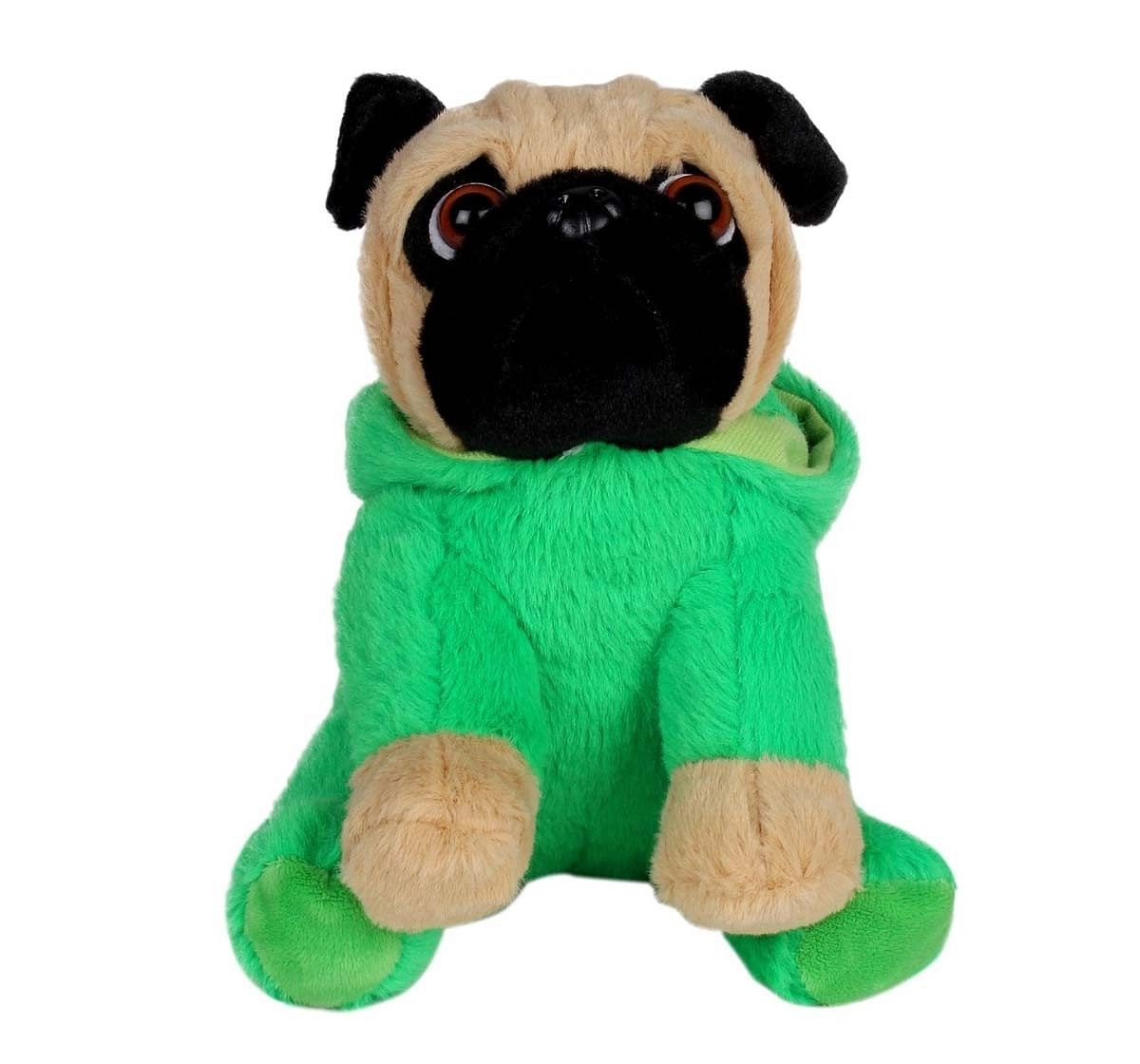 Cuddles Pug With Hood, Quirky Soft Toys for Kids age 0M+ 20 Cm 