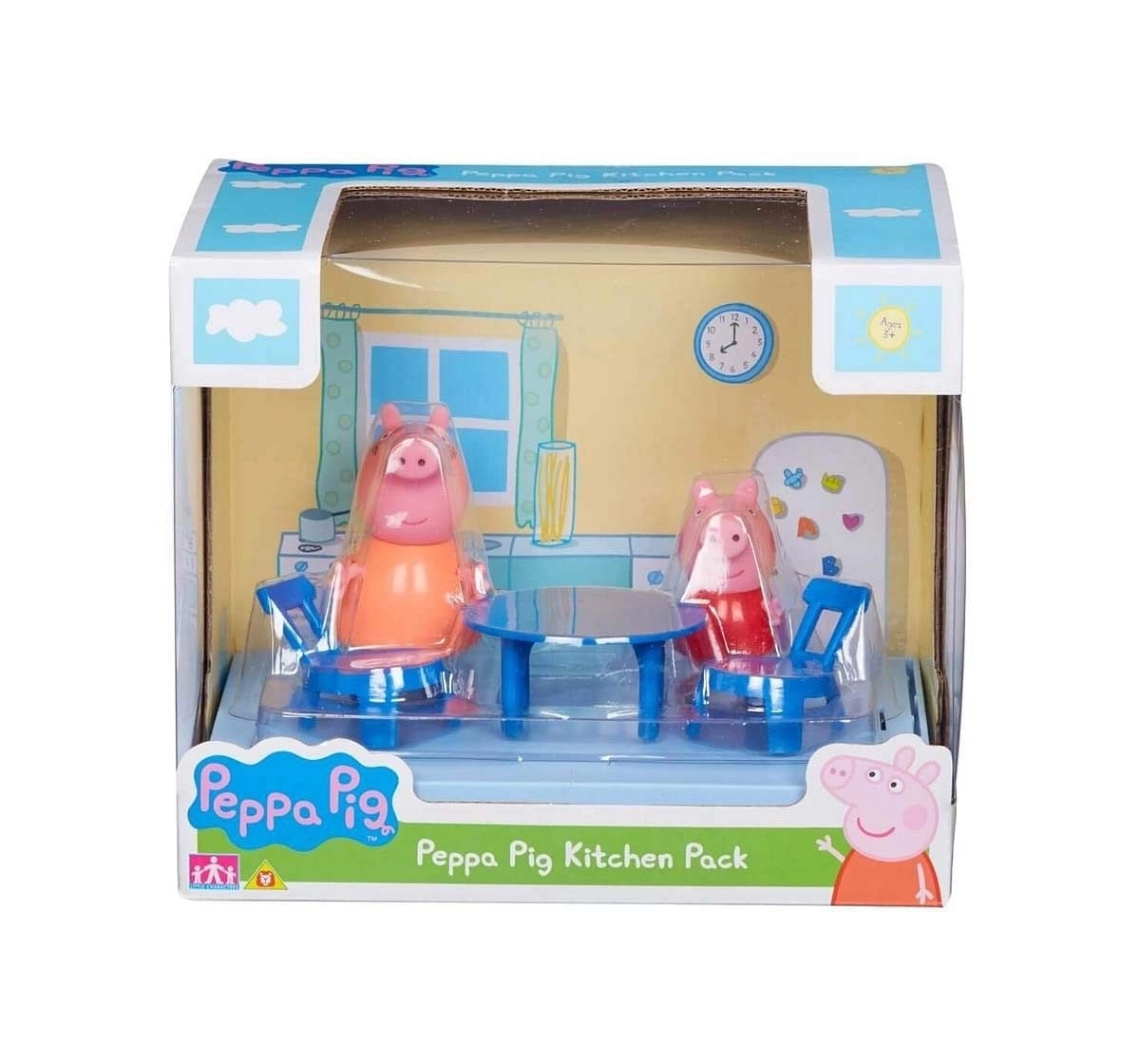 Peppa Pig - Kitchen Playset And Mamma Figures Roleplay sets for Kids age 3Y+ 