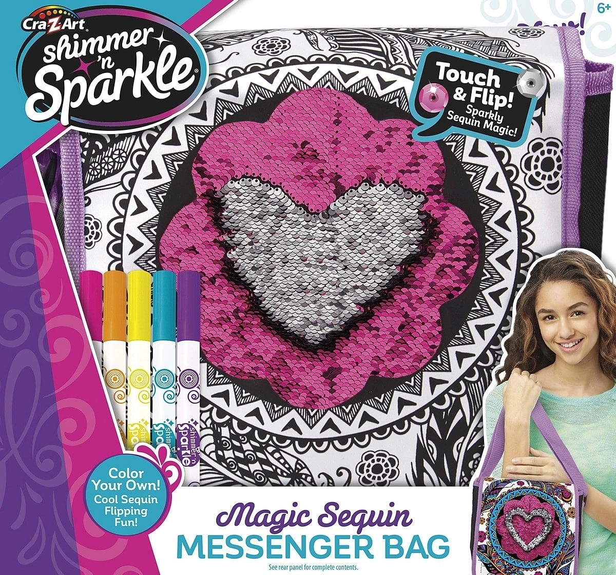Cra-Z-Art Shimmer N' Sparkle™ Sequins Messenger Bag DIY  & Craft Kits for age 6Y+ 