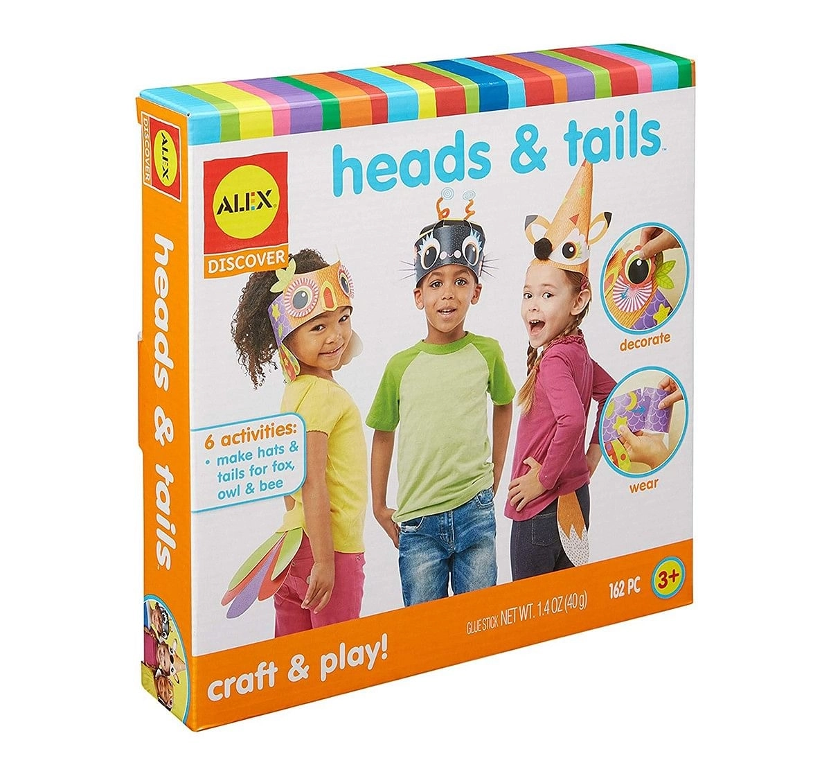 Alex Toys Heads & Tails Novelty DIY Art & Craft Kits for Kids age 3Y+ 