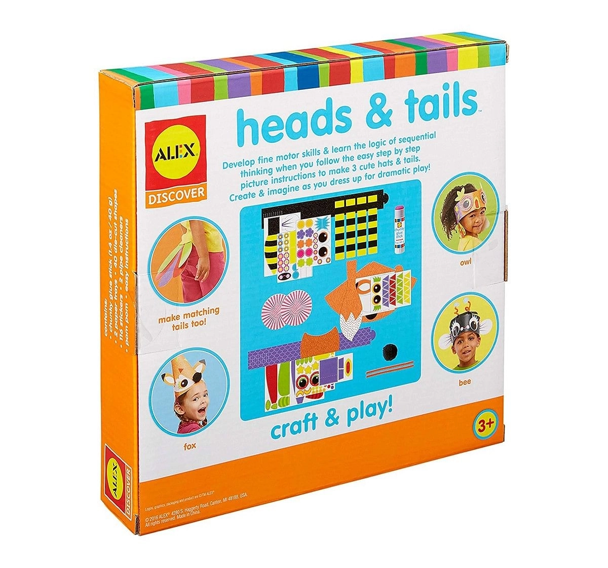 Alex Toys Heads & Tails Novelty DIY Art & Craft Kits for Kids age 3Y+ 