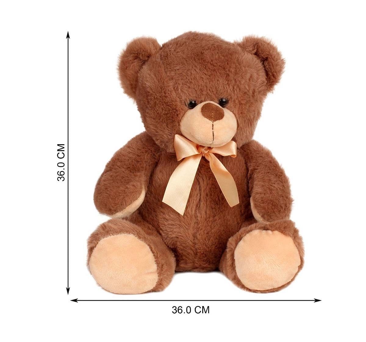 Qingdao Sitting Bear Brown & Cream, 27Cm Teddy Bears for Kids Age 0M+ - 27 Cm
