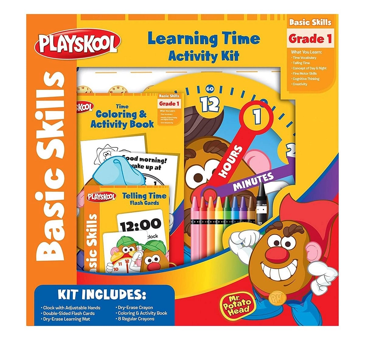 Playskool Learning Time Activity Kit-Multicolor School Stationery for Kids age 3Y+ 