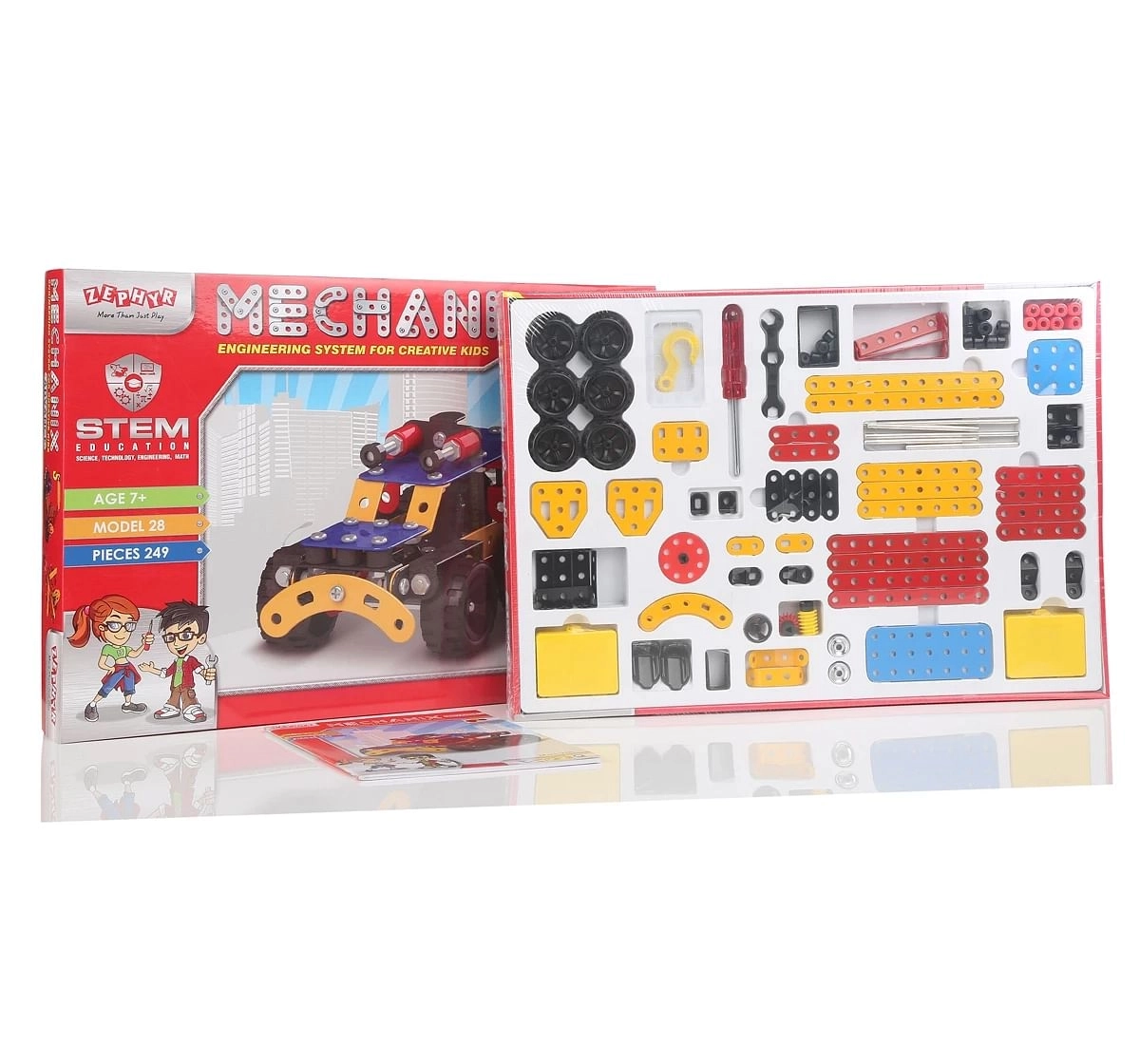 Mechanix Advance Stem Toy, Building Blocks, Construction Set, For Boys & Girls, Multicolour, 7Y+