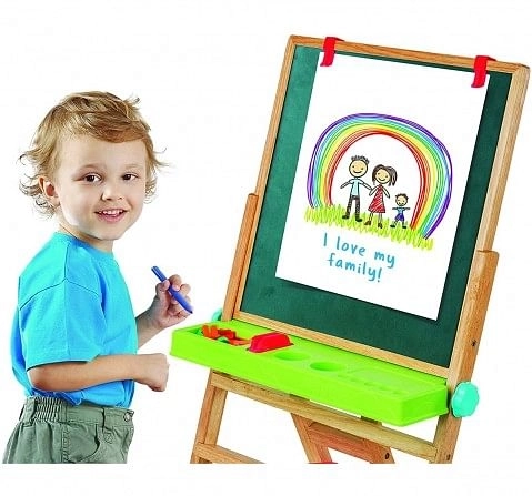 Giggles My First New Easel - Brown Activity Table & Boards for Kids, 3Y+, Brown