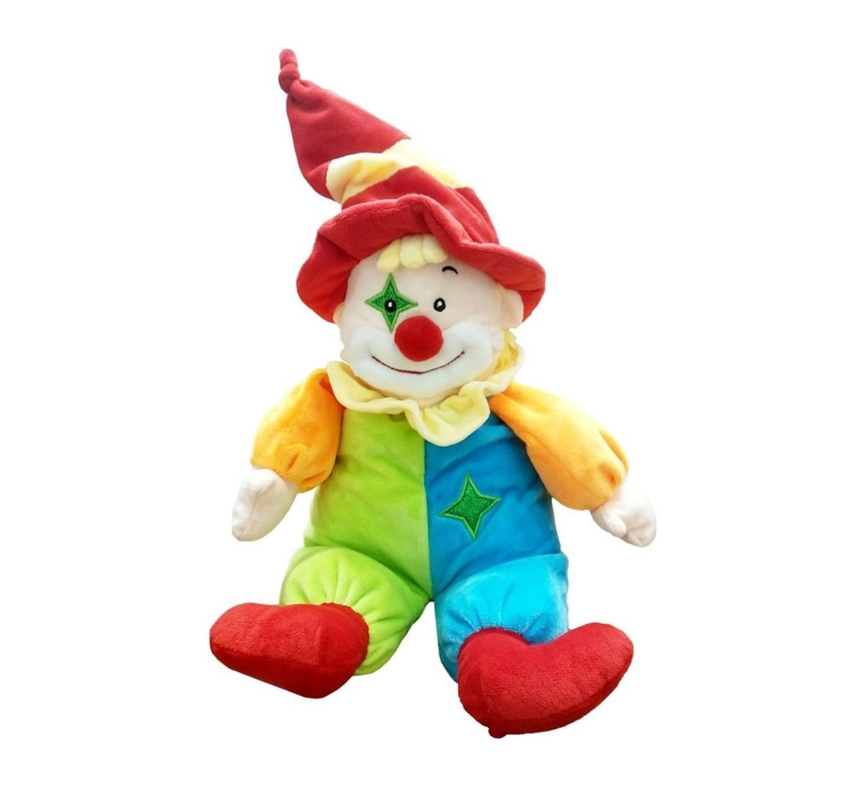 Starwalk Clown Multicolour 43 Cm Quirky Soft Toy for New Born Kids age 0M+ 