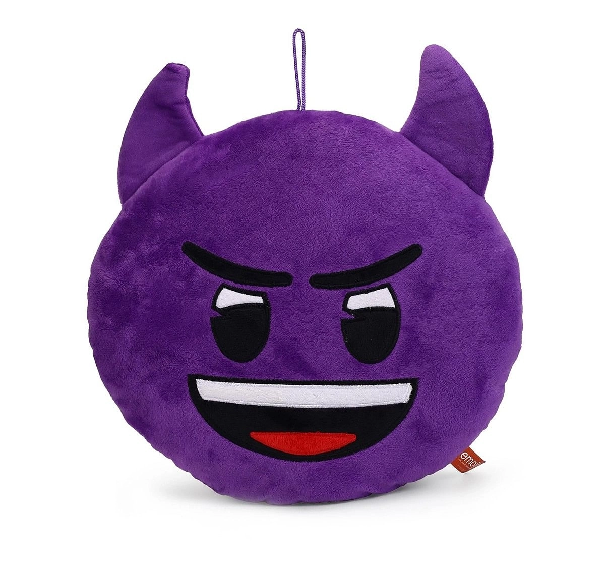 My Baby Excel Emoji  Devil Face 30 Cm Plush Accessories for Kids age 1Y+ (Purple)