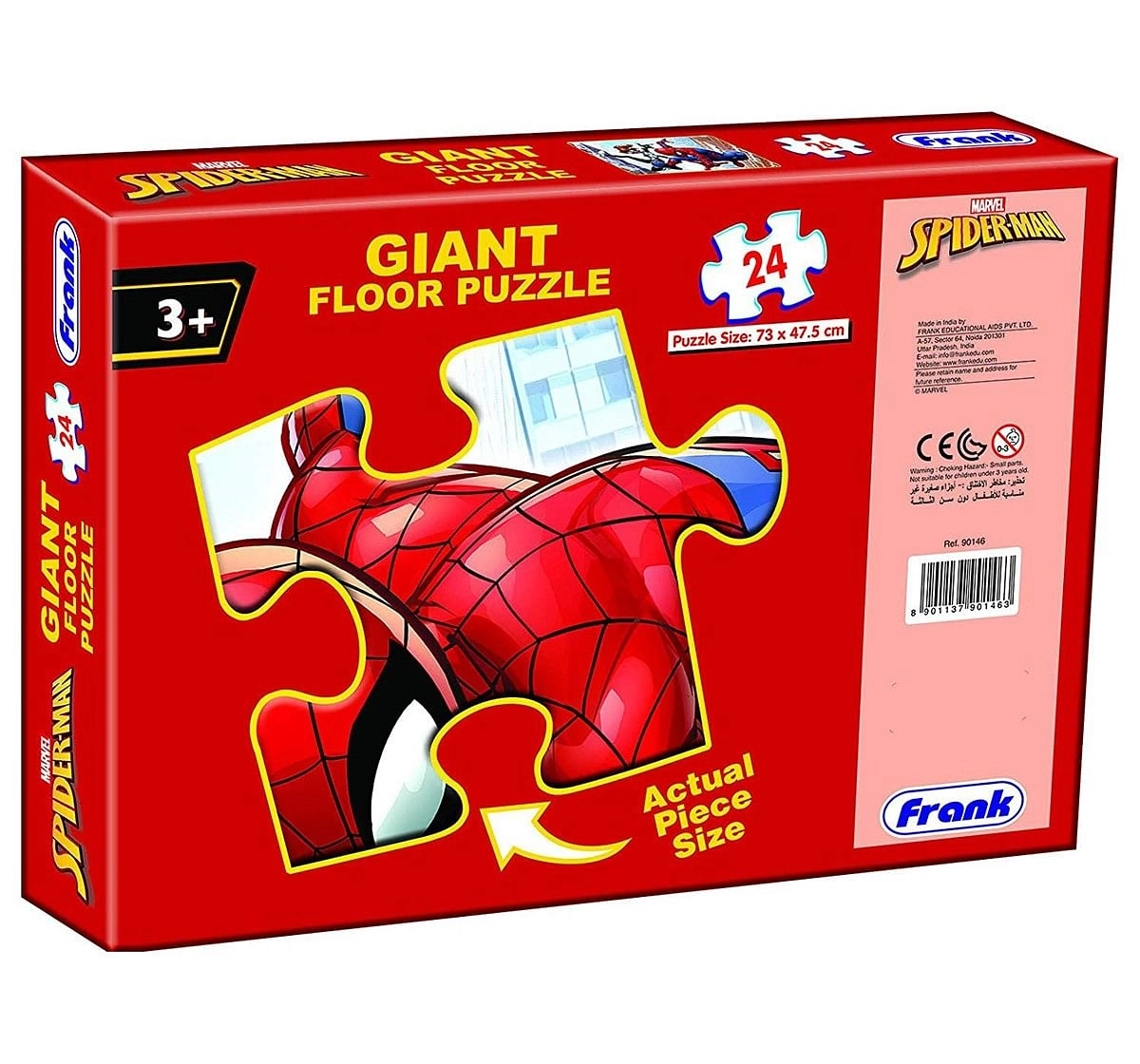Frank Marvel'S Spider-Man Giant Floor Puzzle For 3 Year Old Kids And Above 